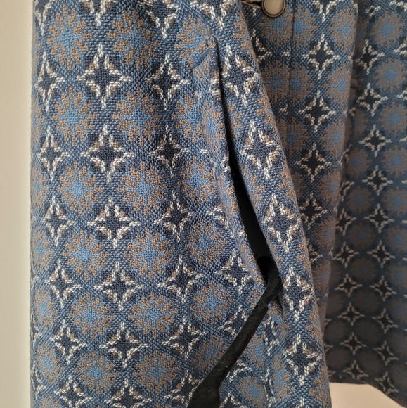 Vintage Welsh Wool Tapestry Cape Dillad Corwgl Coracle Clothes - Picture 11 of 16